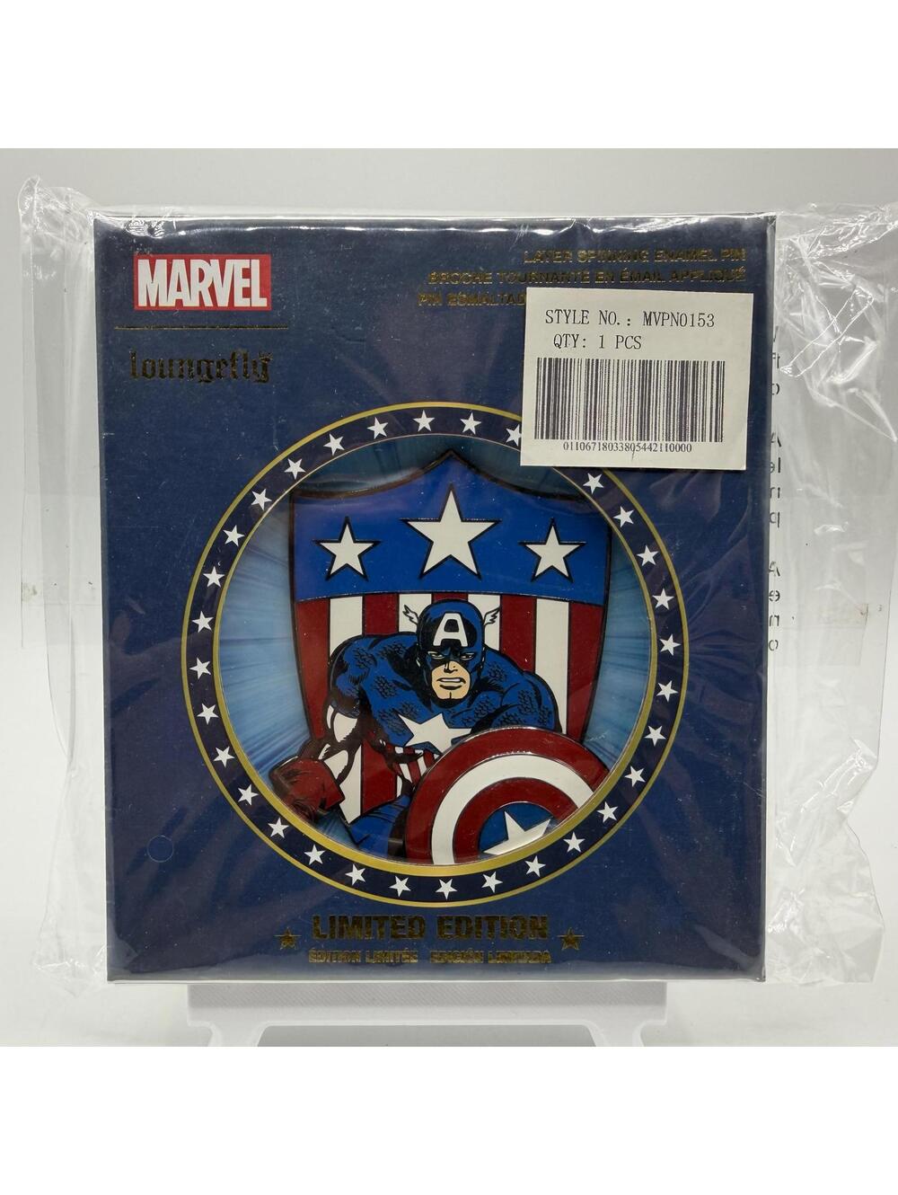 Loungefly Disney Marvel Avengers - Captain America Shield 3" Pin